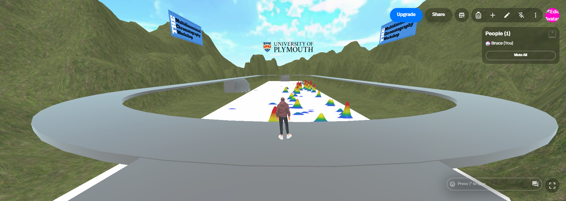 Screenshot of Spatial Virtual World
